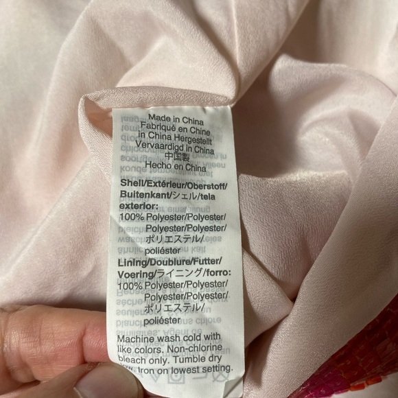 J Crew Dress Women's Sz 2 Watermelon Sequined Lined A-line MIdi Sparke NWT $129 - Picture 5 of 12